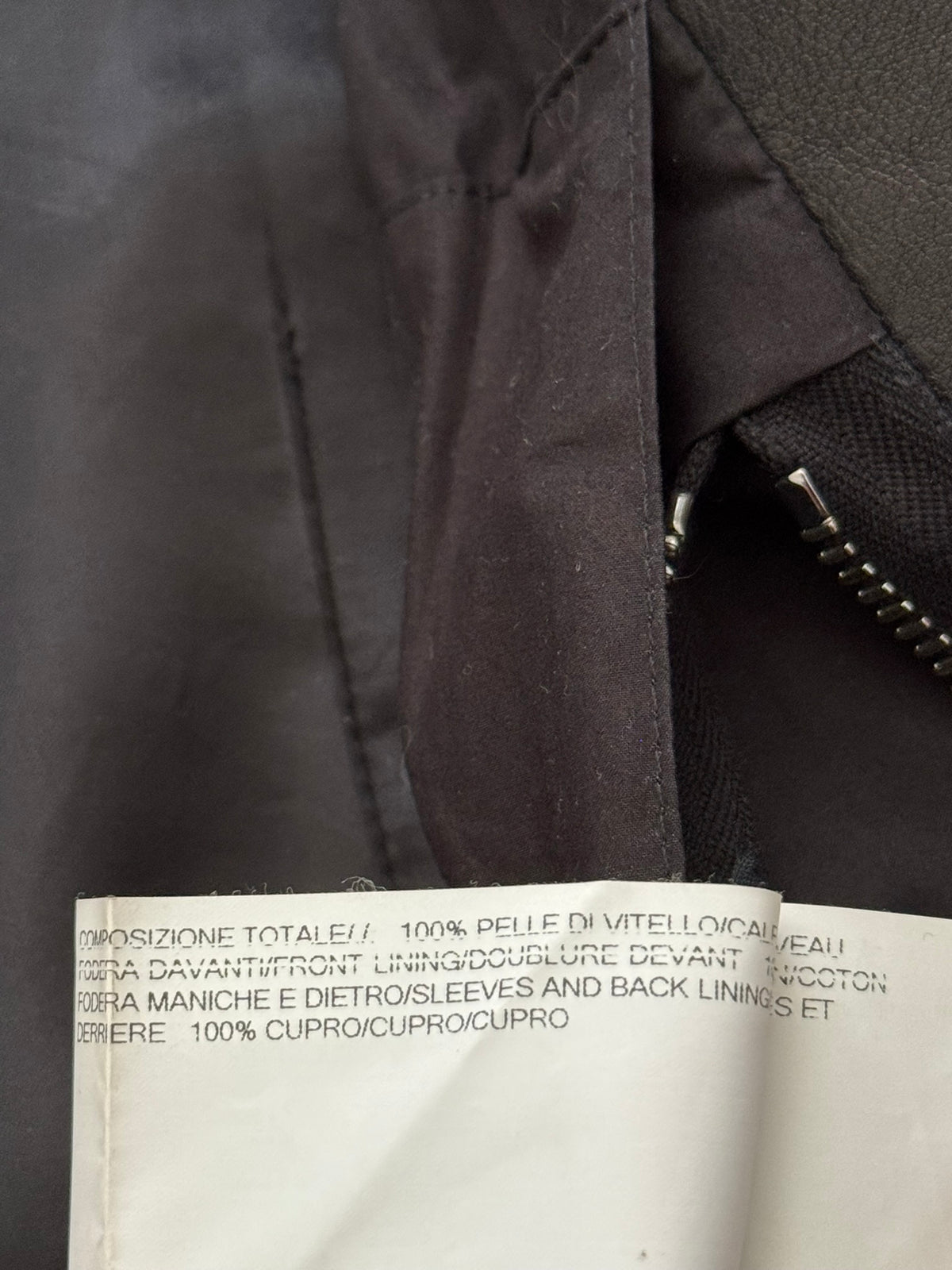 FW16 Rick Owens Mainline "Mastodon" Leather Biker Jacket