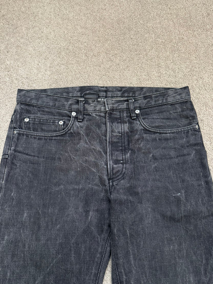 SS05 Dior Homme by Hedi Slimane MIJ Washed Black Denim Jeans