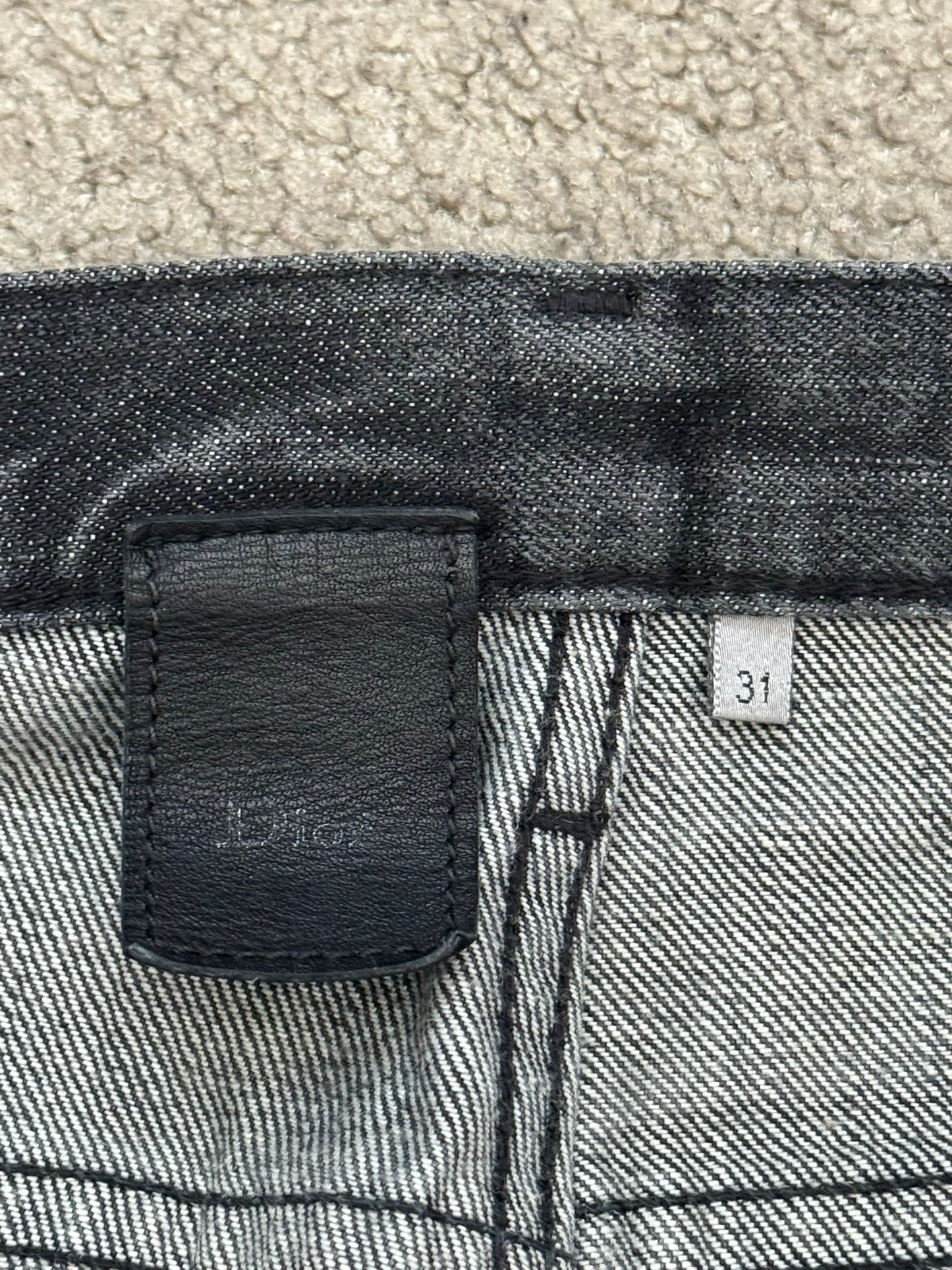 SS05 Dior Homme by Hedi Slimane MIJ Washed Black Denim Jeans