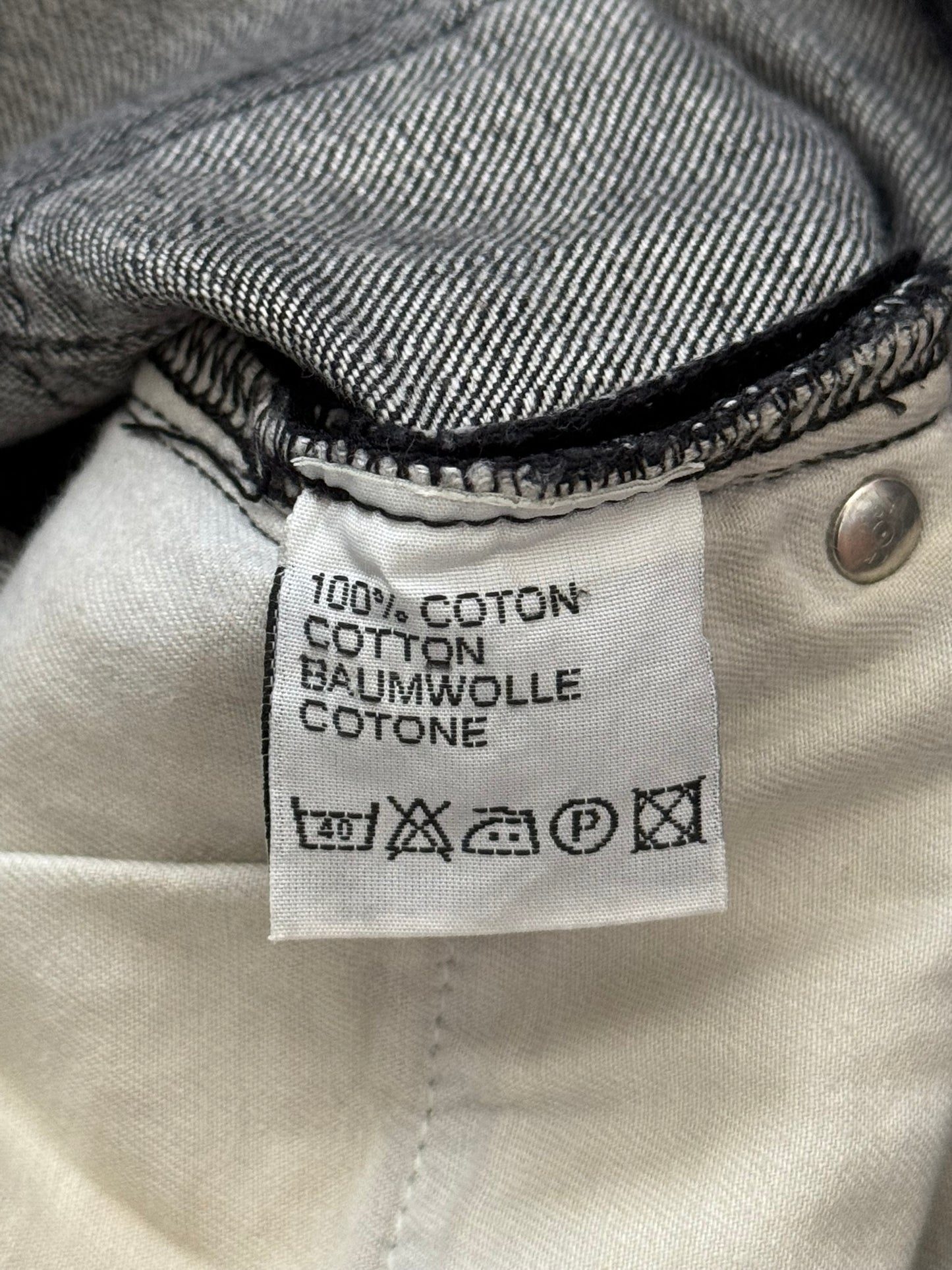SS05 Dior Homme by Hedi Slimane MIJ Washed Black Denim Jeans