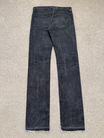 SS05 Dior Homme by Hedi Slimane MIJ Washed Black Denim Jeans