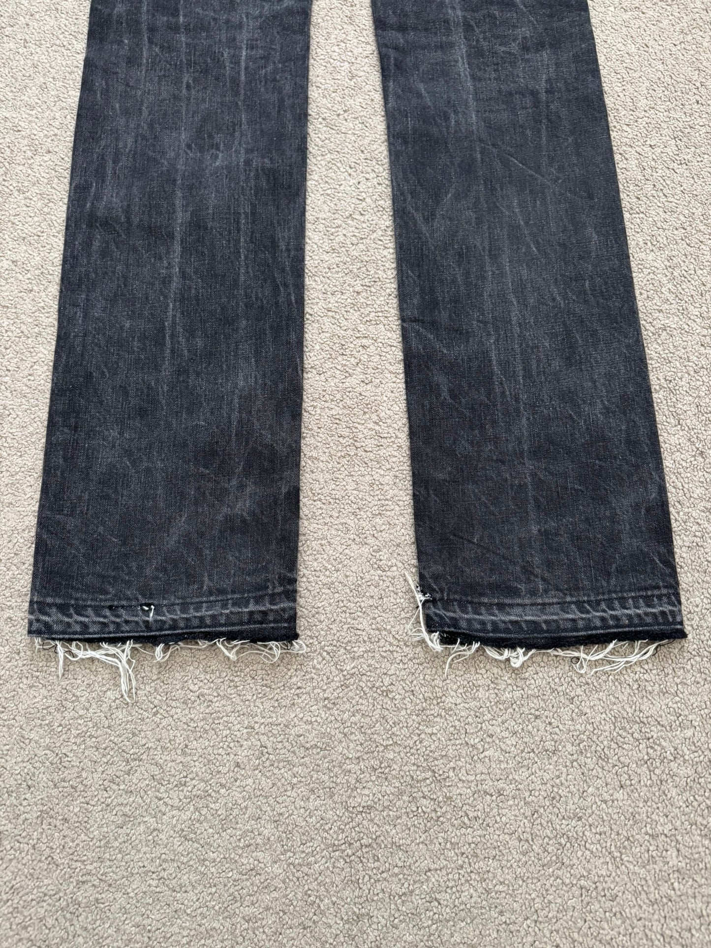 SS05 Dior Homme by Hedi Slimane MIJ Washed Black Denim Jeans