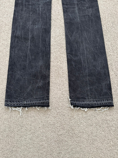 SS05 Dior Homme by Hedi Slimane MIJ Washed Black Denim Jeans