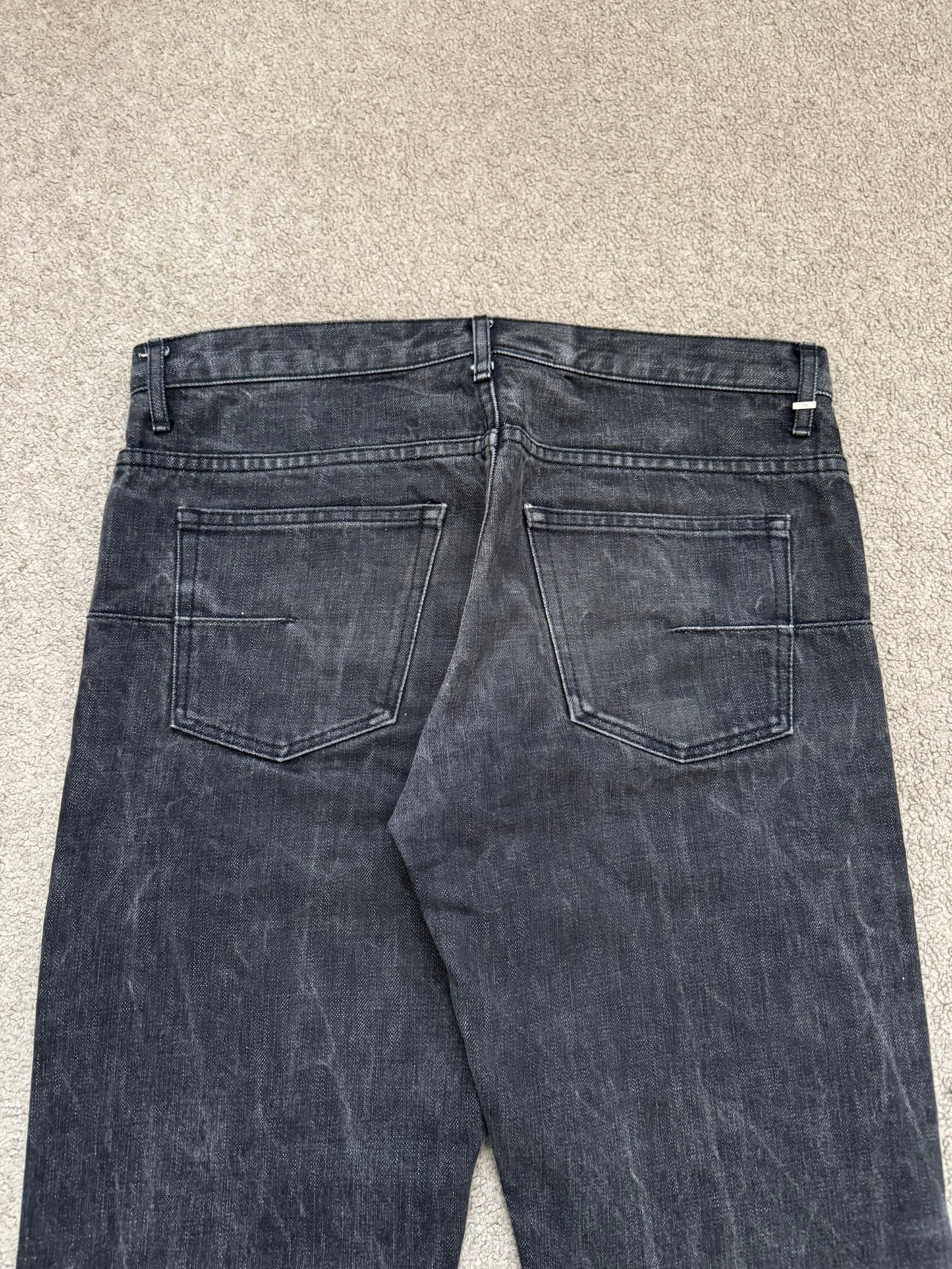 SS05 Dior Homme by Hedi Slimane MIJ Washed Black Denim Jeans