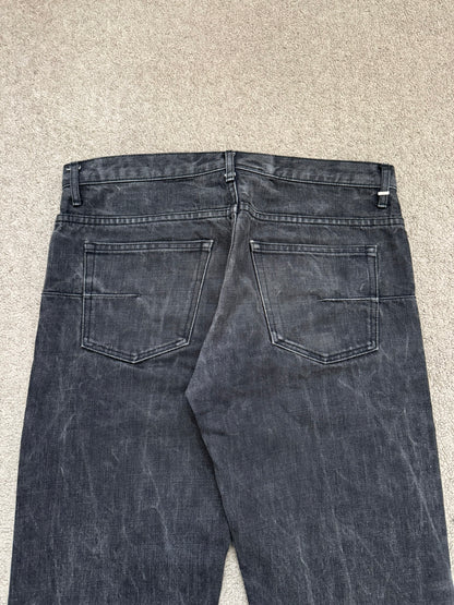 SS05 Dior Homme by Hedi Slimane MIJ Washed Black Denim Jeans