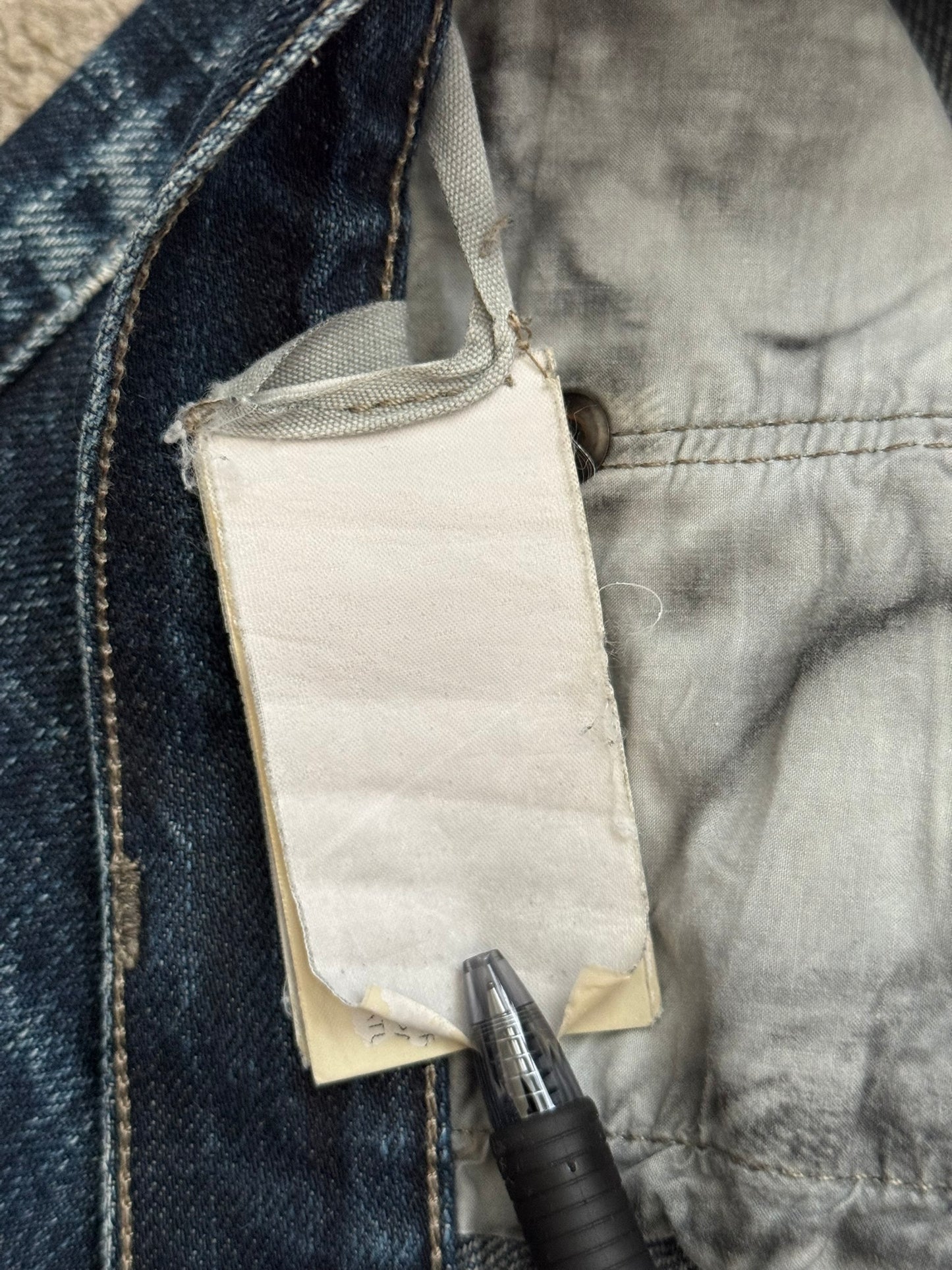 SS15 Rick Owens DRKSHDW Blue Selvedge Berlin Cut Denim Jeans