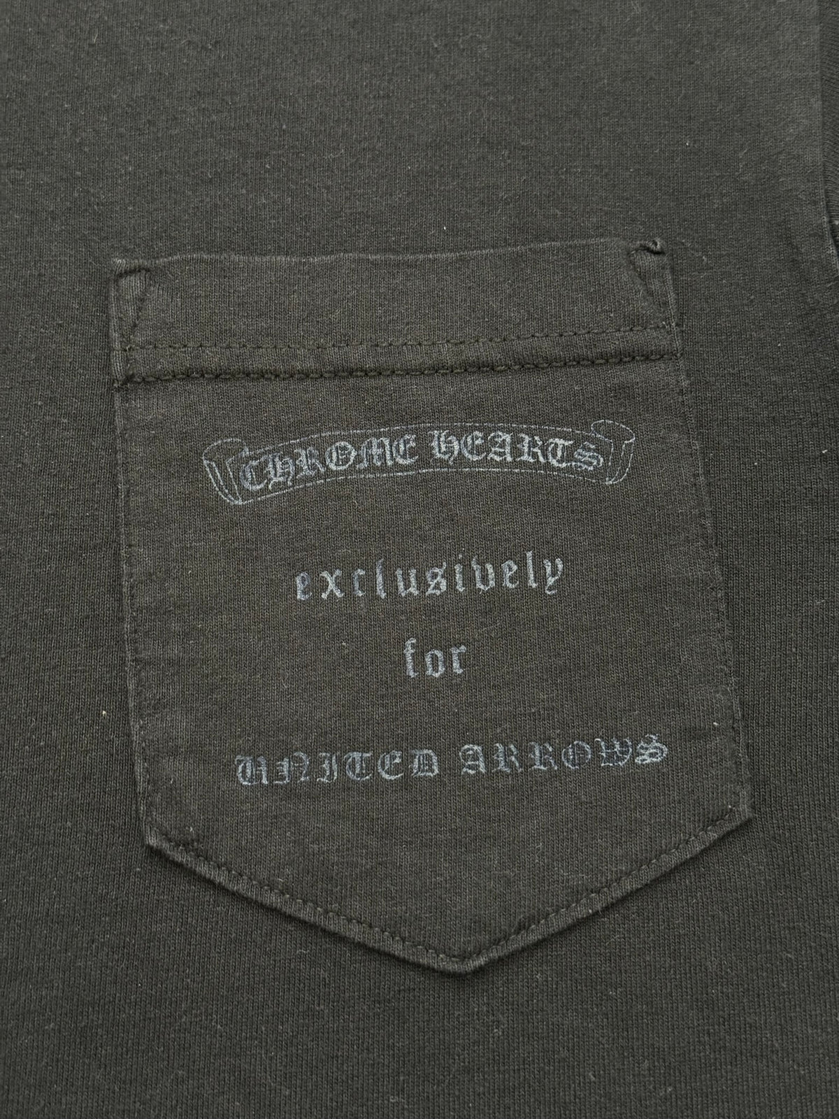 Vintage Chrome Hearts United Arrows Pocket T Shirt
