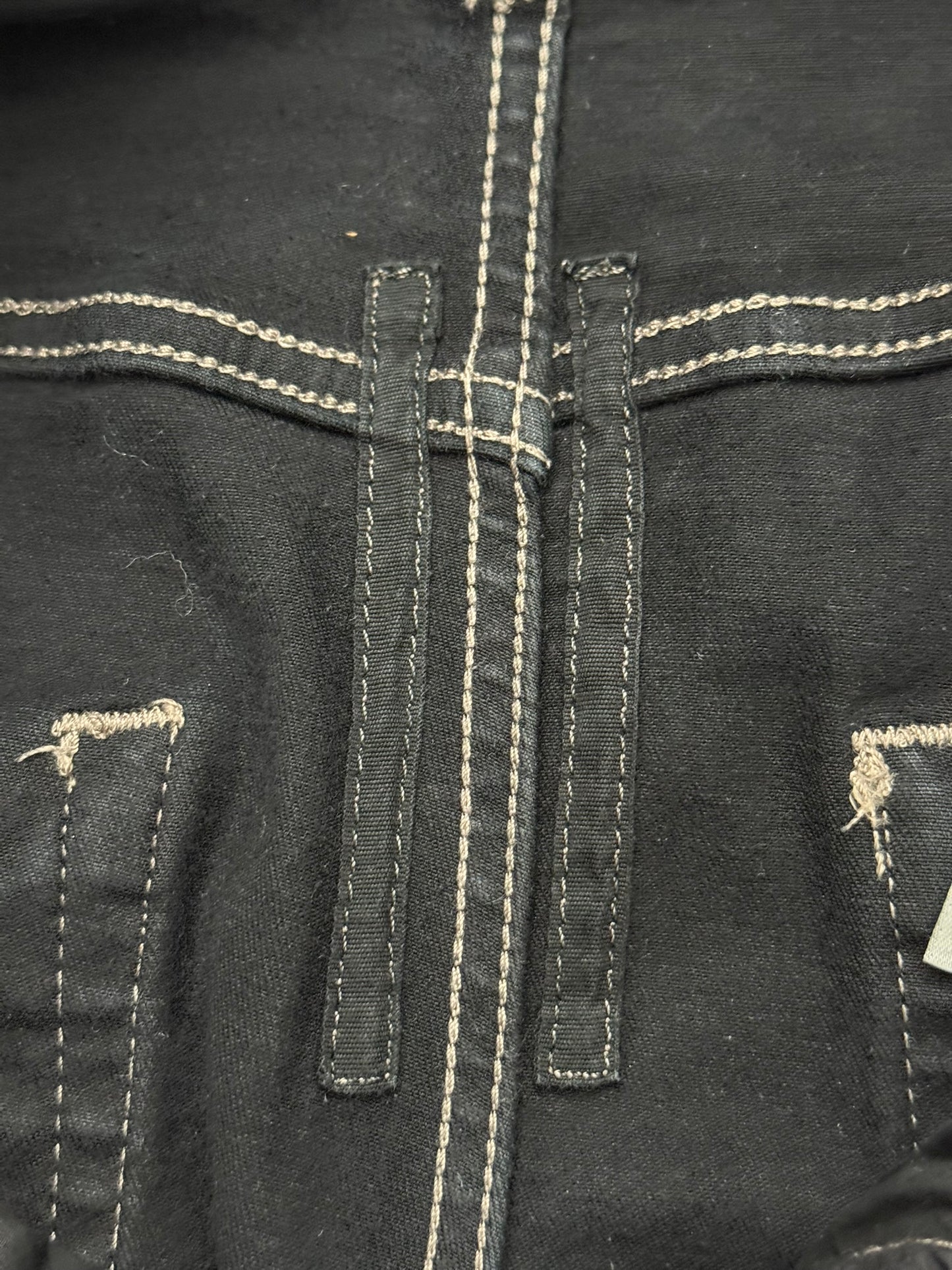 SS20 Rick Owens DRKSHDW Black Waxed Detroit Cut Denim Jeans