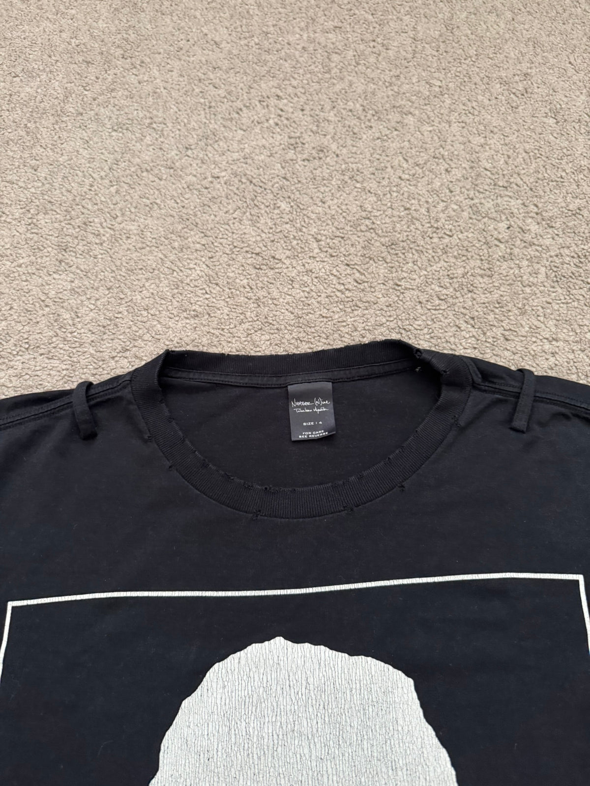 SS06 Number (N)ine "Welcome To The Shadow" Charles Manson Skull T Shirt