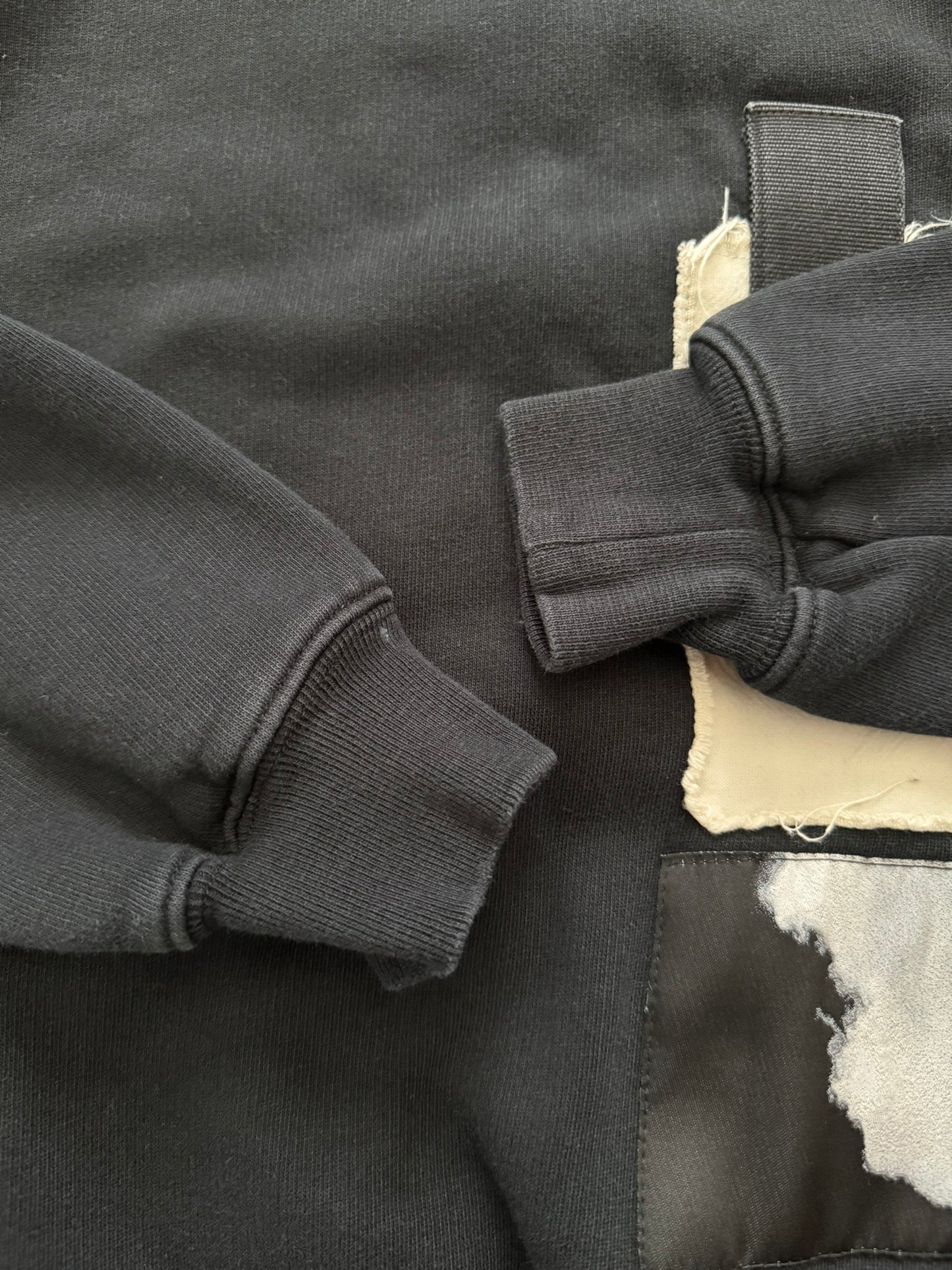 FW16 Rick Owens DRKSHDW "Mastodon" Abstract Patch Sweatshirt