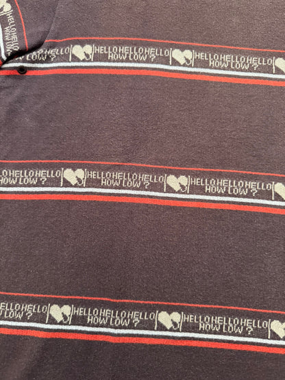 SS/AW03 Number (N)ine "Hello How Low" Crying Heart Striped T Shirt