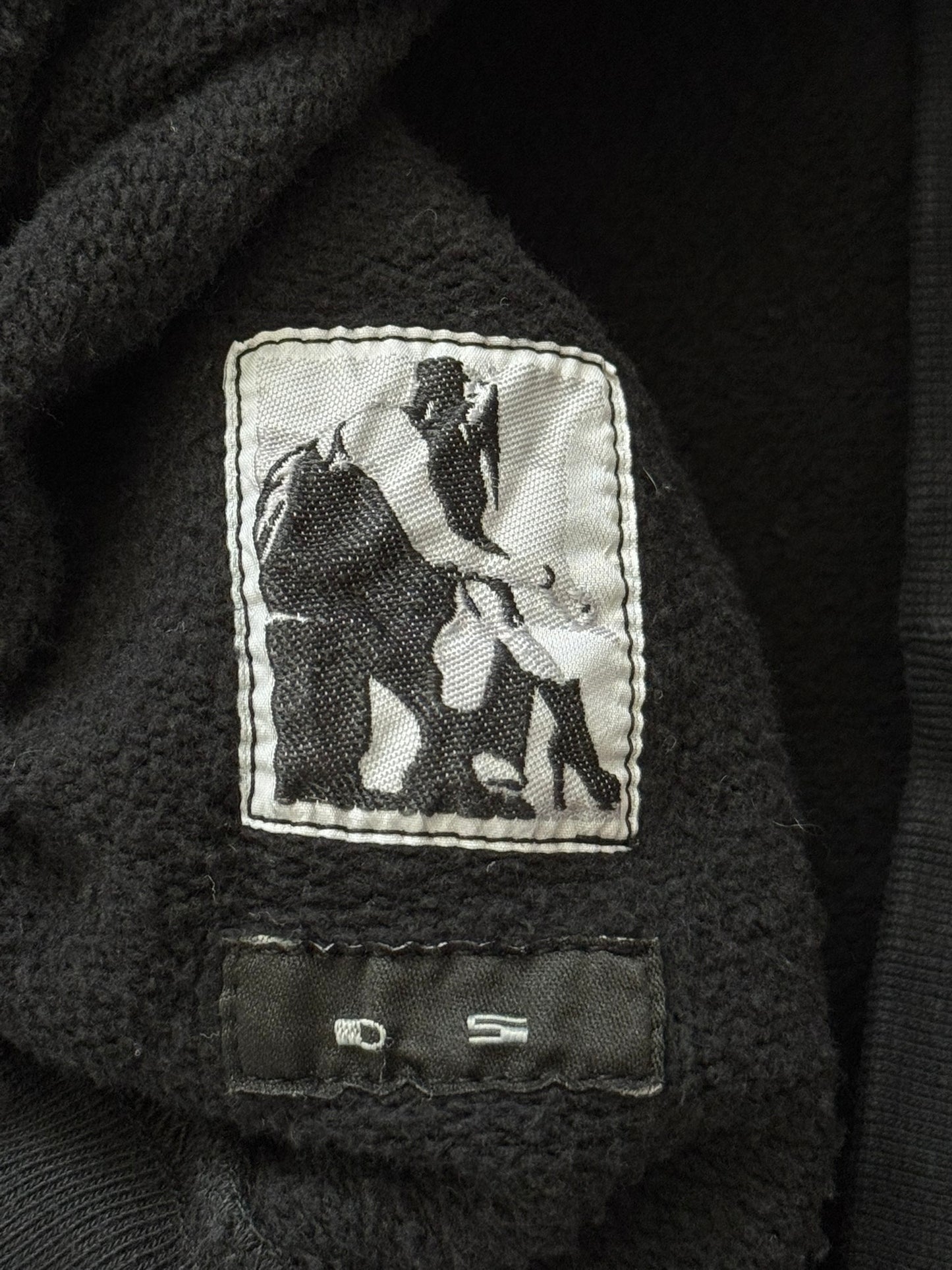 FW16 Rick Owens DRKSHDW "Mastodon" Abstract Patch Sweatshirt