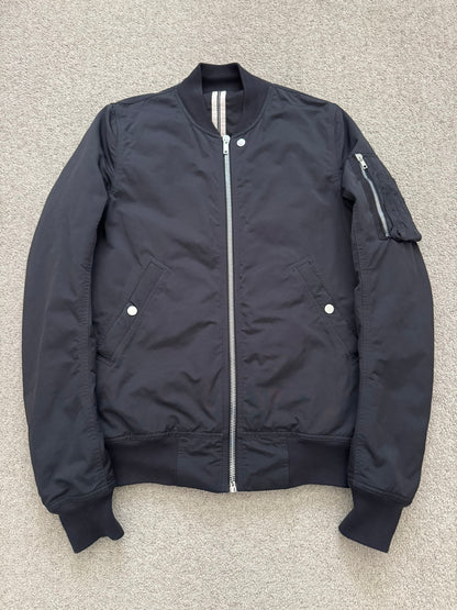 FW17 Rick Owens DRKSHDW “Glitter” Nylon Murray Button Sling Bomber Jacket