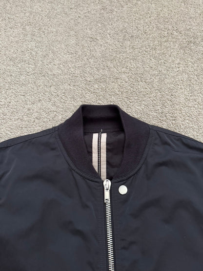 FW17 Rick Owens DRKSHDW “Glitter” Nylon Murray Button Sling Bomber Jacket