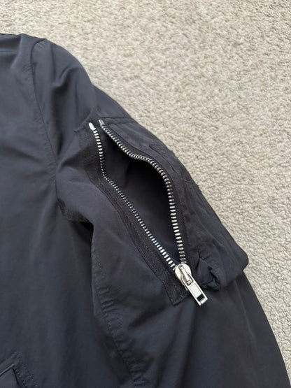 FW17 Rick Owens DRKSHDW “Glitter” Nylon Murray Button Sling Bomber Jacket