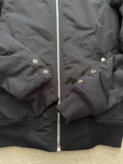 FW17 Rick Owens DRKSHDW “Glitter” Nylon Murray Button Sling Bomber Jacket