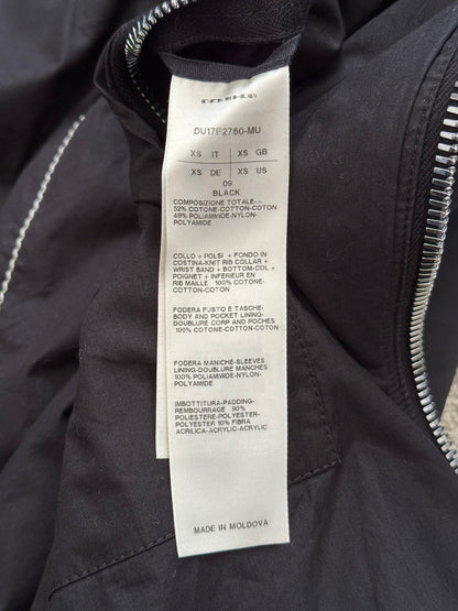 FW17 Rick Owens DRKSHDW “Glitter” Nylon Murray Button Sling Bomber Jacket