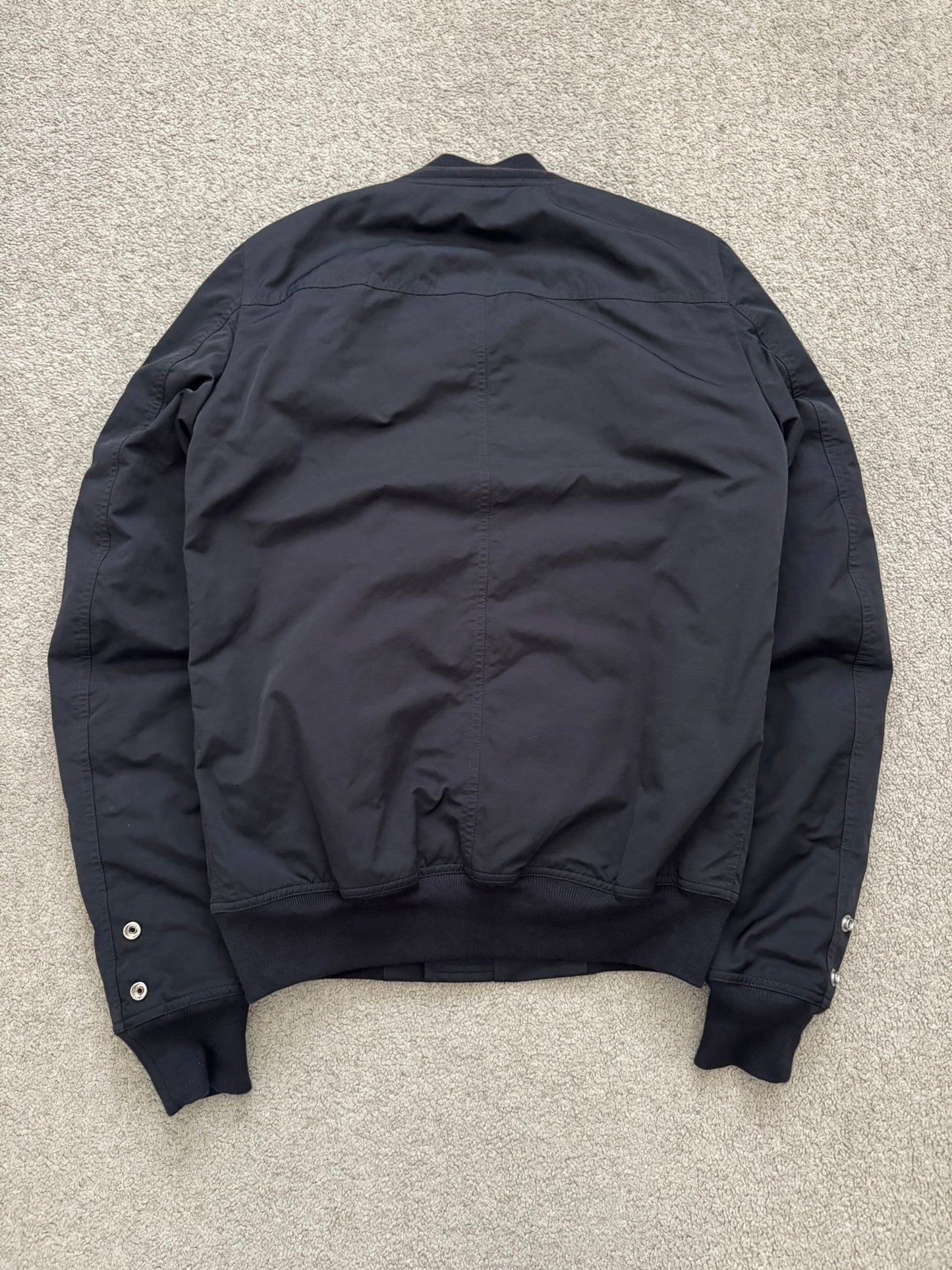 FW17 Rick Owens DRKSHDW “Glitter” Nylon Murray Button Sling Bomber Jacket