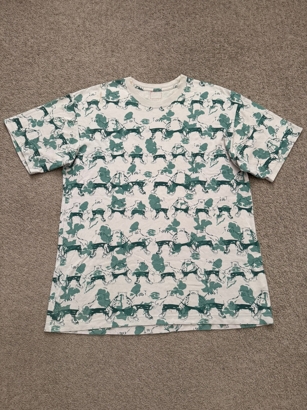 SS02 Undercover "Haze" Camo Bear Print T Shirt