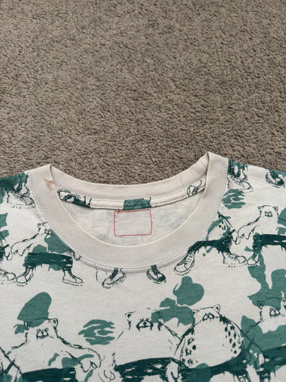 SS02 Undercover "Haze" Camo Bear Print T Shirt