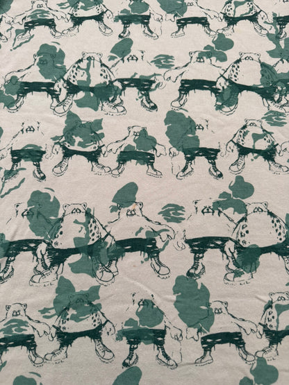 SS02 Undercover "Haze" Camo Bear Print T Shirt