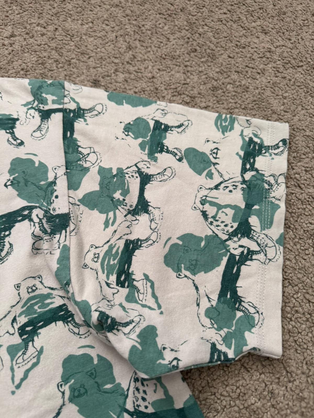 SS02 Undercover "Haze" Camo Bear Print T Shirt