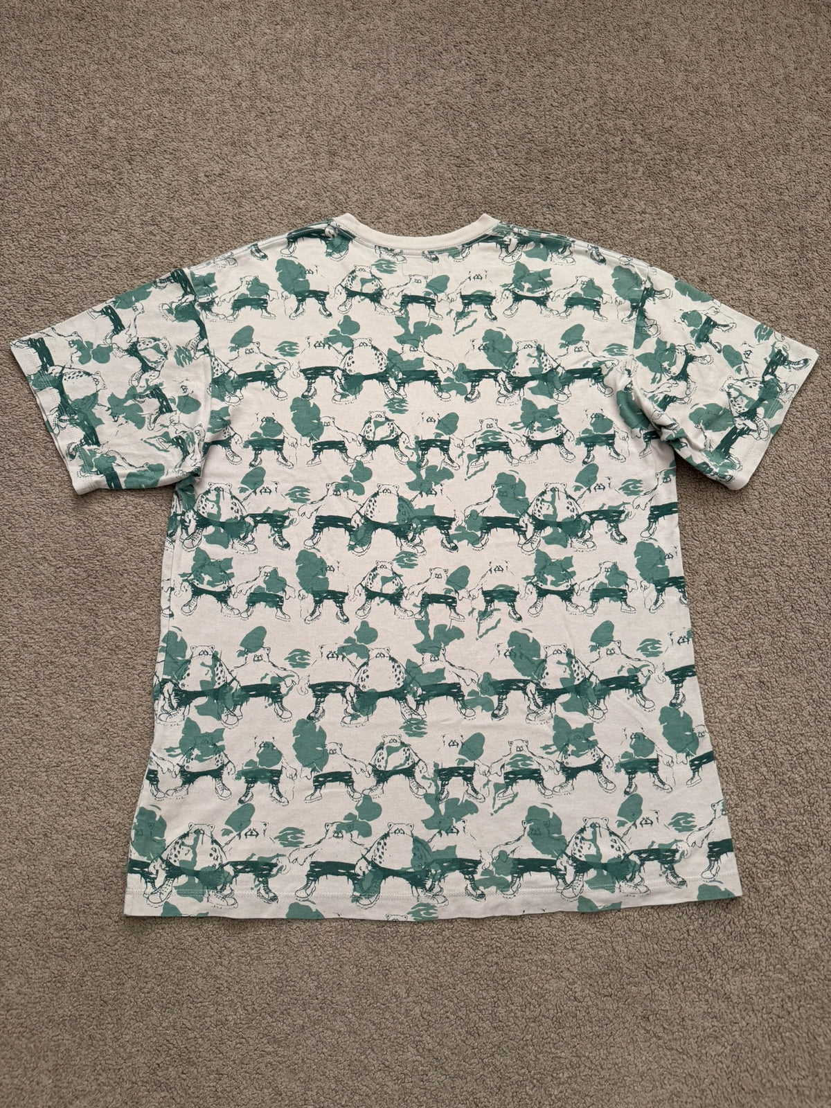 SS02 Undercover "Haze" Camo Bear Print T Shirt