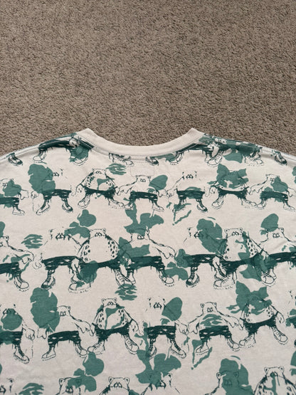 SS02 Undercover "Haze" Camo Bear Print T Shirt