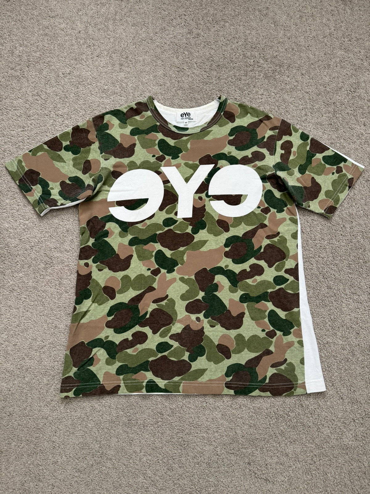 SS09 Junya Watanabe MAN eYe Camo Logo T Shirt