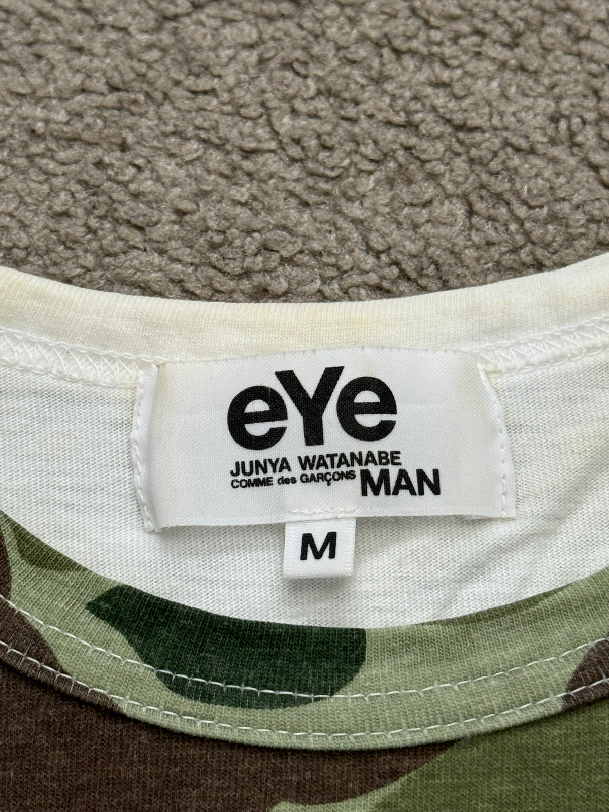 SS09 Junya Watanabe MAN eYe Camo Logo T Shirt