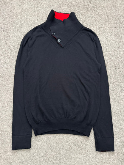 AW09 Dior Homme by Kris Van Assche Long Neck Knit Sweater