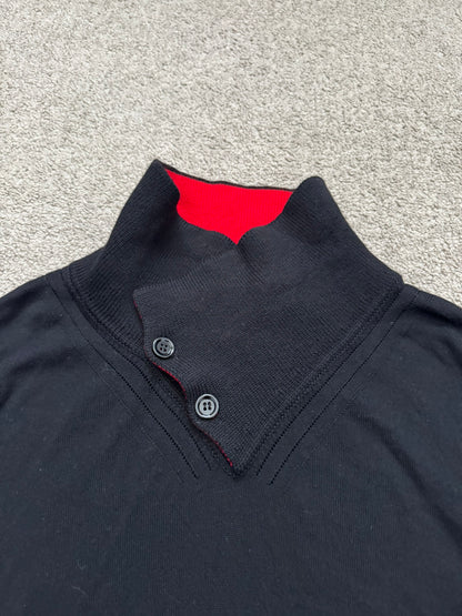 AW09 Dior Homme by Kris Van Assche Long Neck Knit Sweater