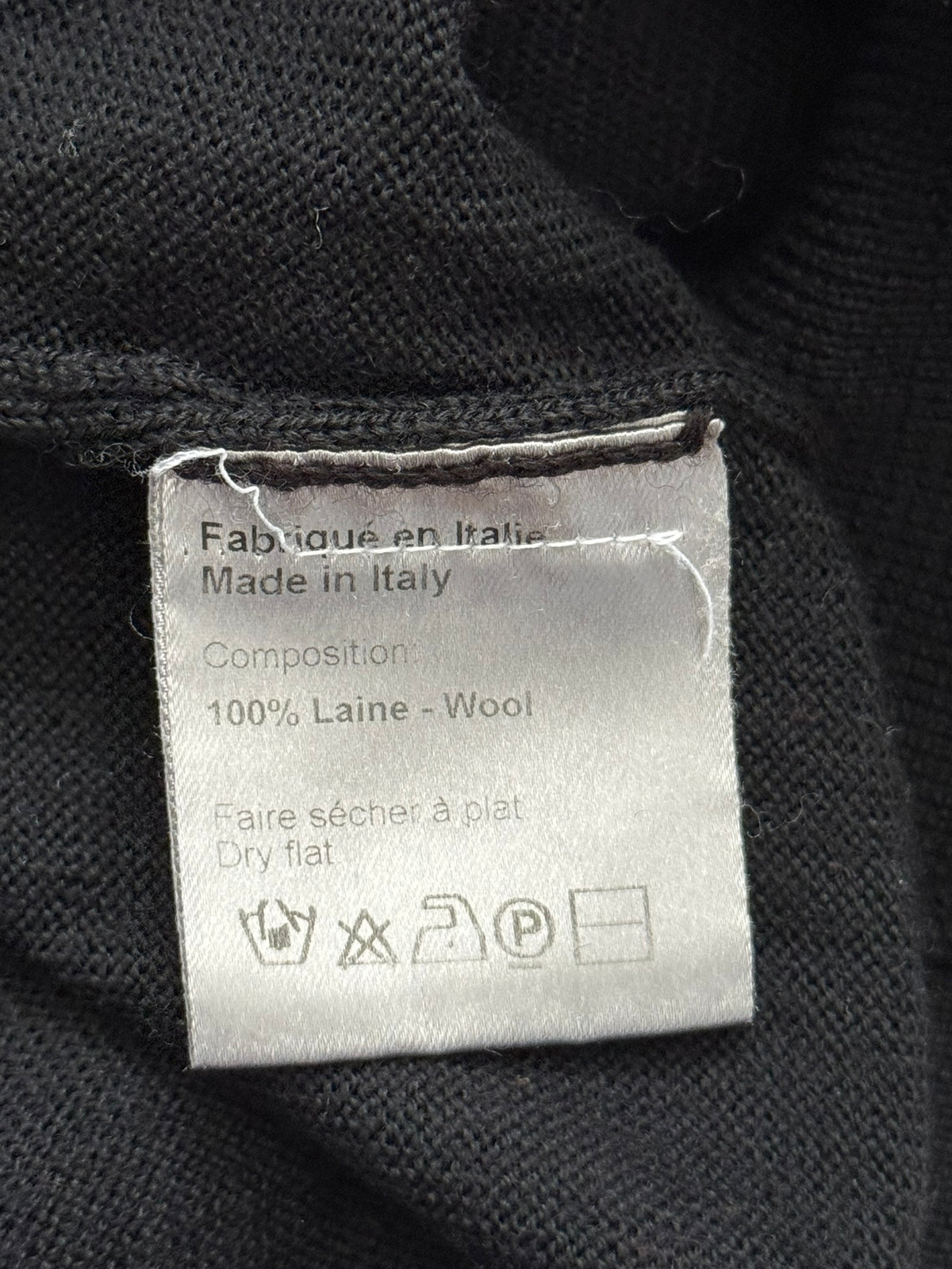 AW09 Dior Homme by Kris Van Assche Long Neck Knit Sweater