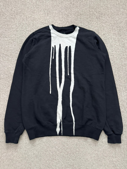 FW16 Rick Owens DRKSHDW Bleach "Vomit" Stain Sweatshirt