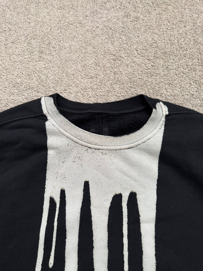 FW16 Rick Owens DRKSHDW Bleach "Vomit" Stain Sweatshirt