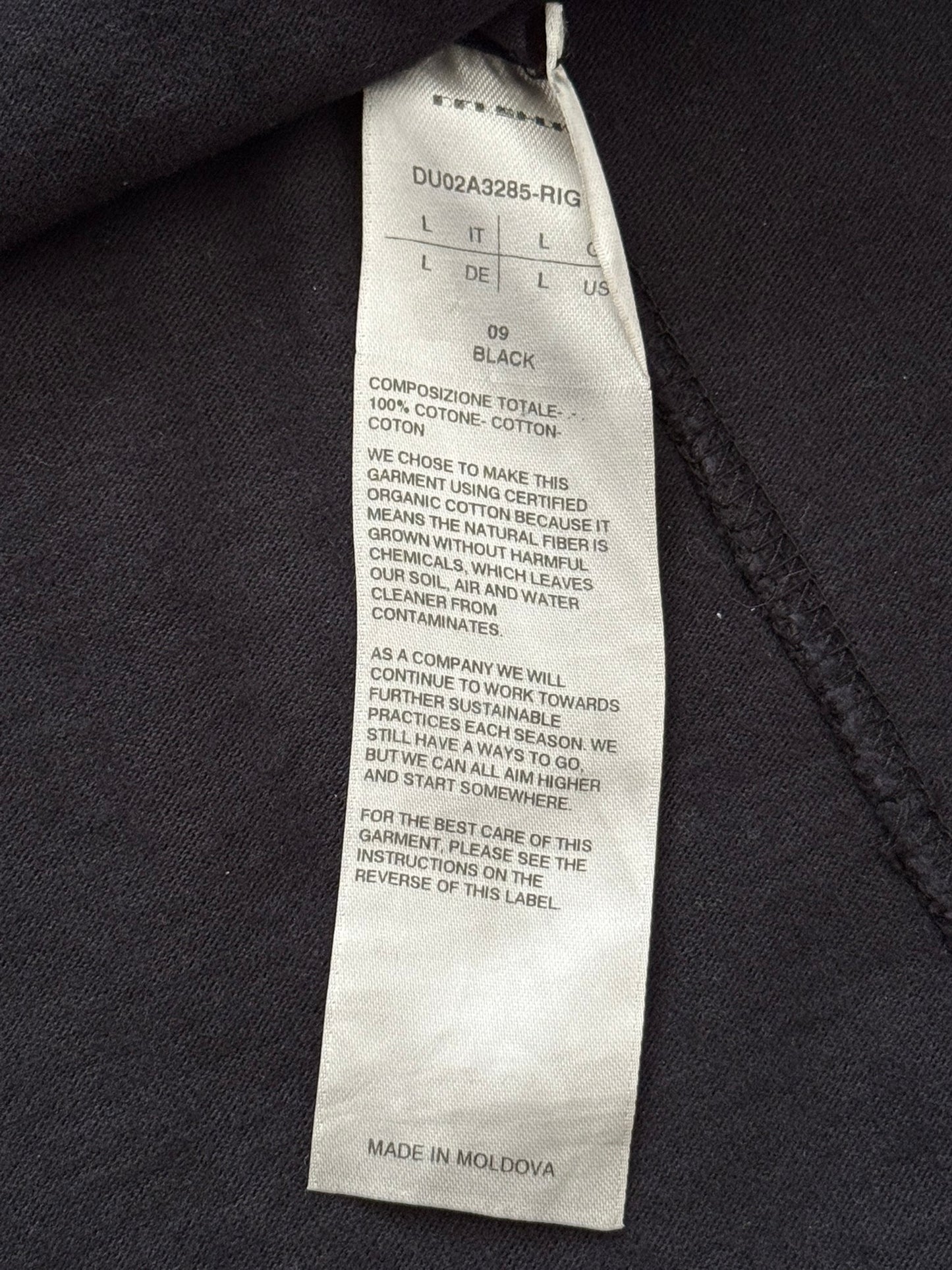 FW21 Rick Owens DRKSHDW "Gethsemane" Black Pullover Hoodie