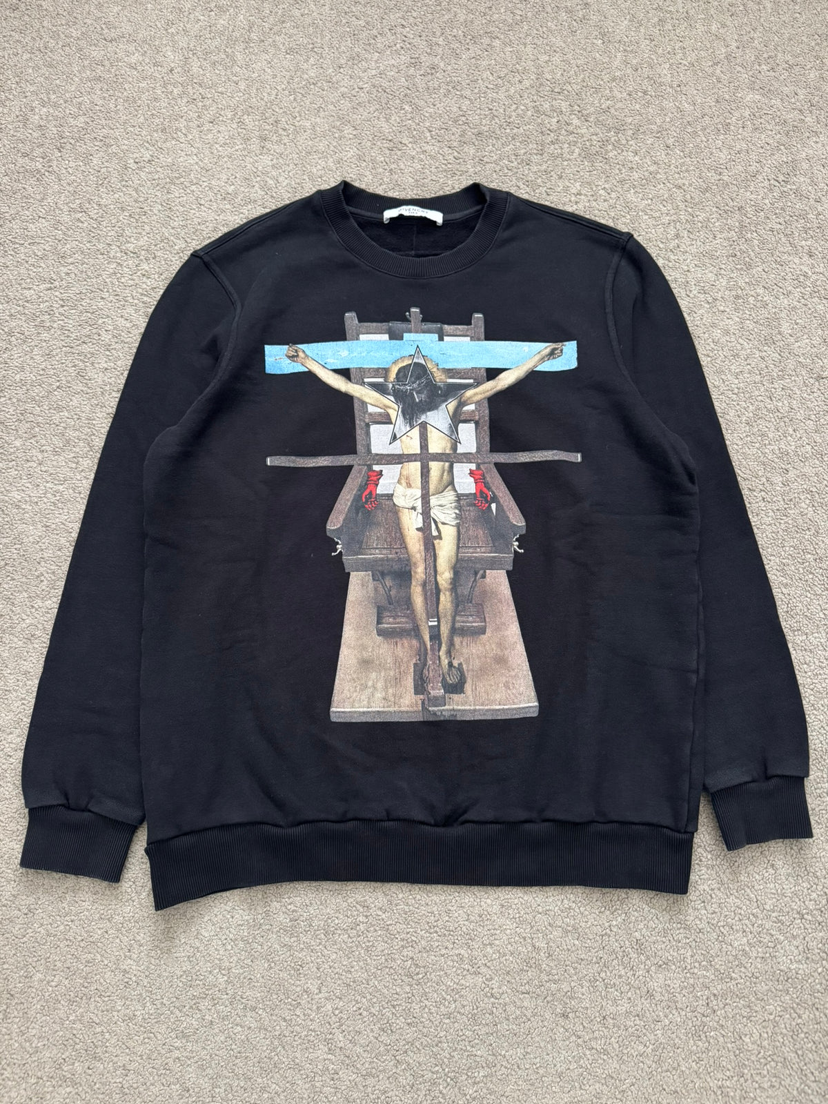 SS16 Givenchy by Riccardo Tisci Jesus Christ Cross Sweatshirt