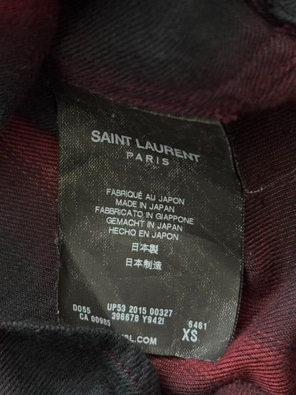 FW15 Saint Laurent by Hedi Slimane MIJ Western Flannel Shirt