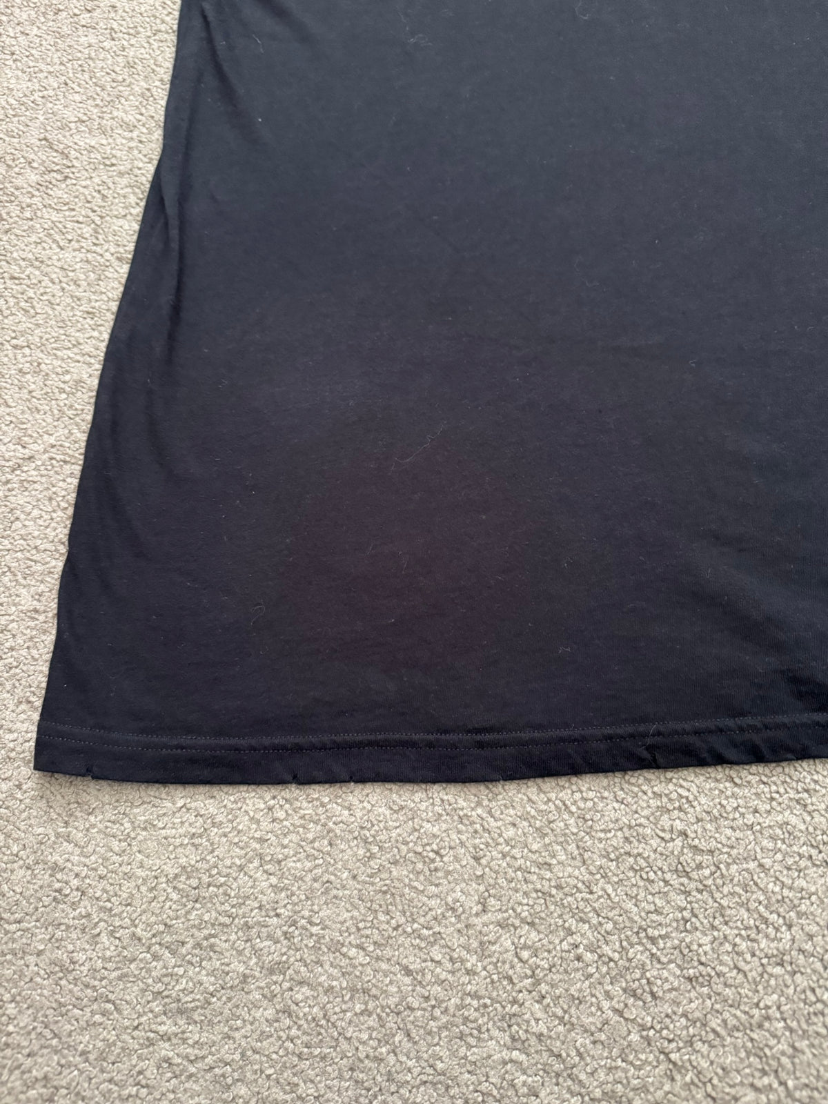 SS11 Balmain by Christophe Decarnin Black Distressed T Shirt