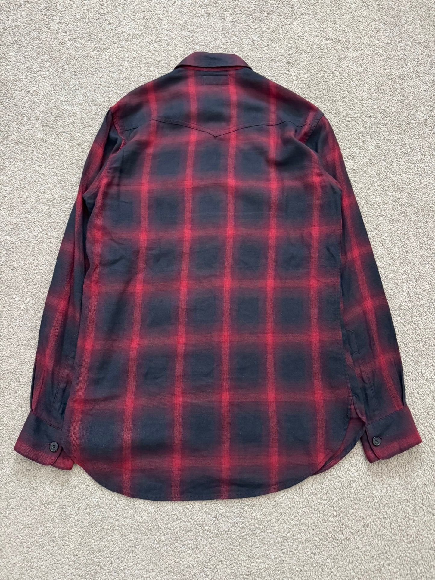 FW15 Saint Laurent by Hedi Slimane MIJ Western Flannel Shirt