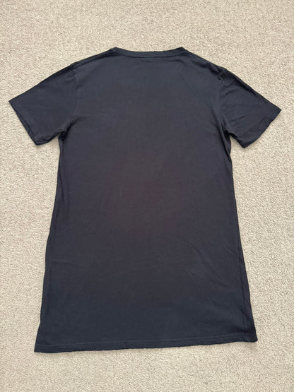 SS11 Balmain by Christophe Decarnin Black Distressed T Shirt