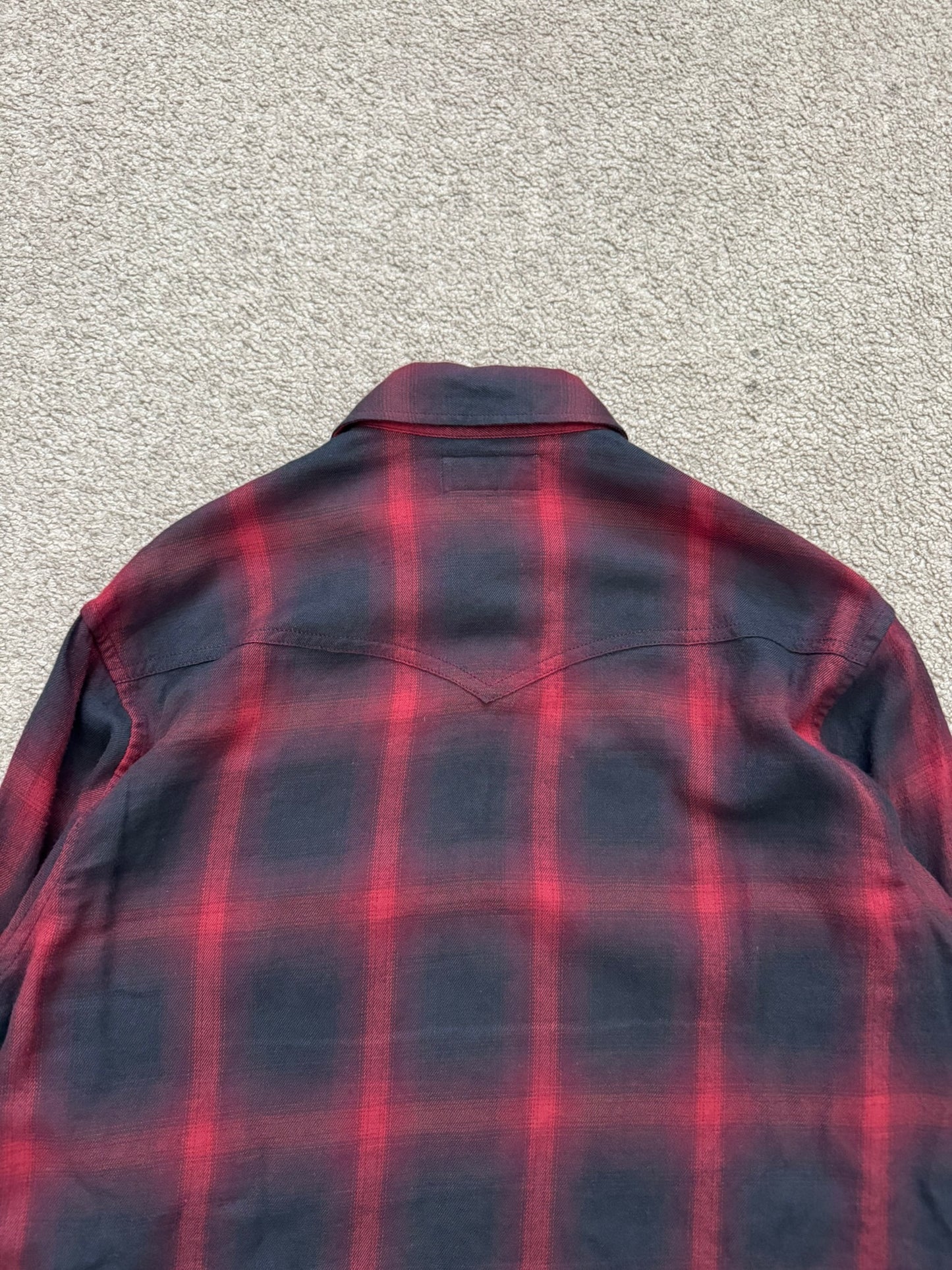 FW15 Saint Laurent by Hedi Slimane MIJ Western Flannel Shirt