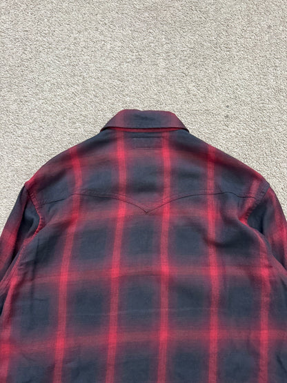 FW15 Saint Laurent by Hedi Slimane MIJ Western Flannel Shirt