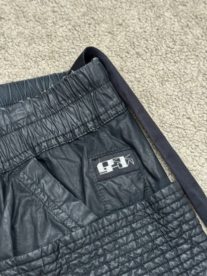 SS21 Rick Owens DRKSHDW Black Waxed Creatch Cargo Pants