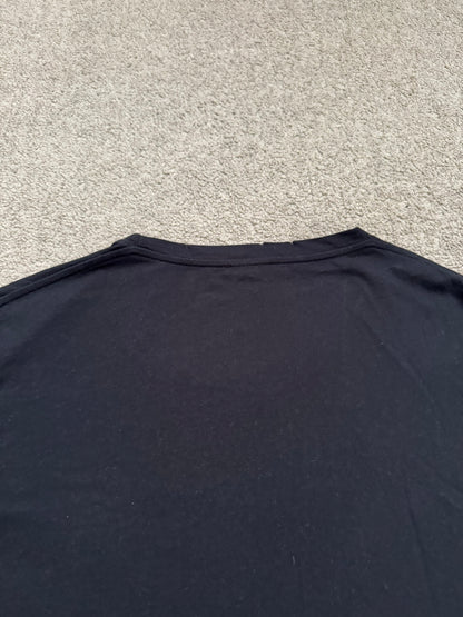 SS11 Balmain by Christophe Decarnin Black Distressed T Shirt