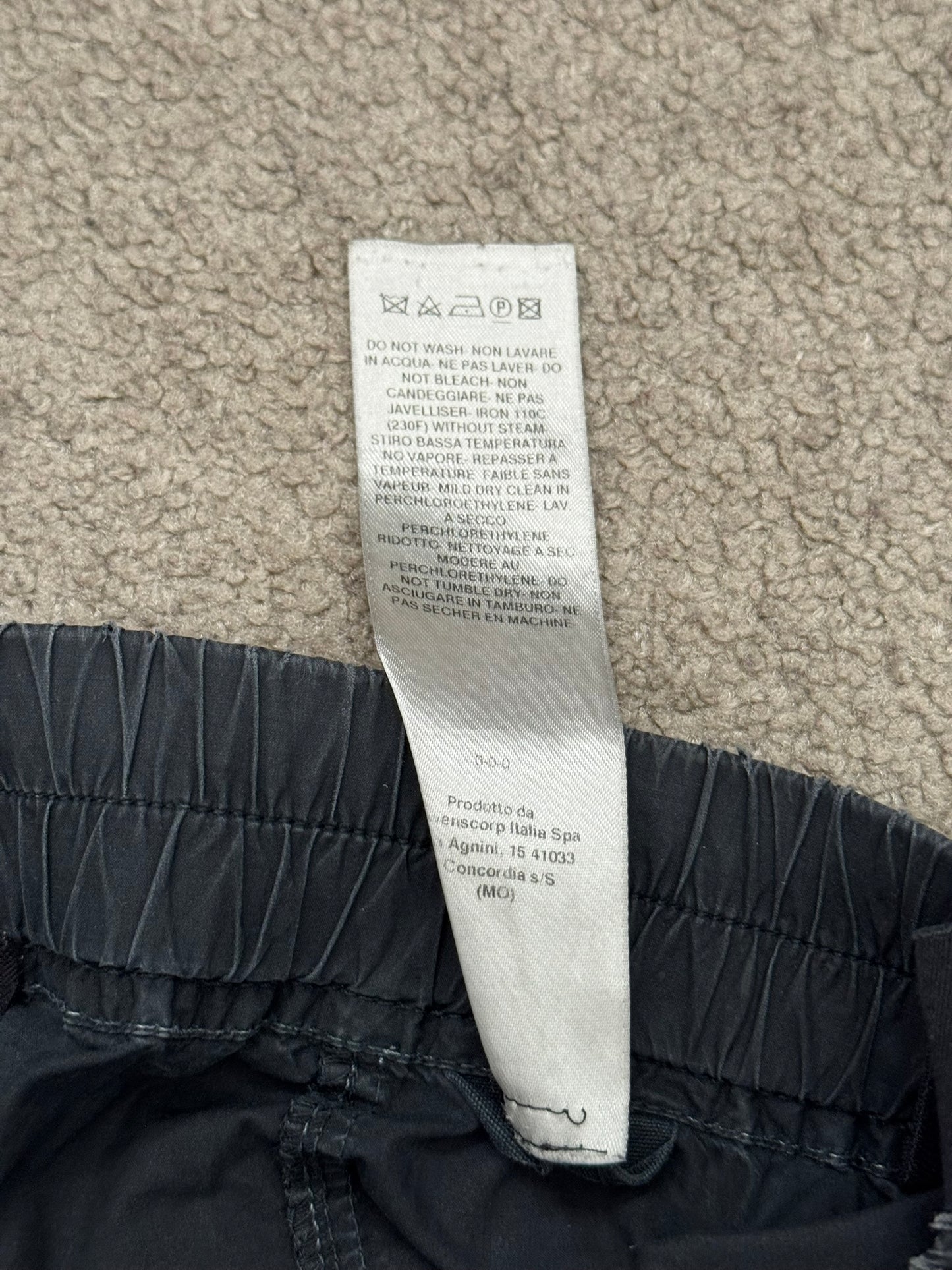 SS21 Rick Owens DRKSHDW Black Waxed Creatch Cargo Pants