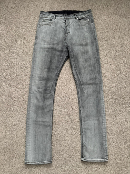 FW20 Rick Owens DRKSHDW Bacteria Wash Detroit Denim Jeans