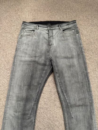 FW20 Rick Owens DRKSHDW Bacteria Wash Detroit Denim Jeans