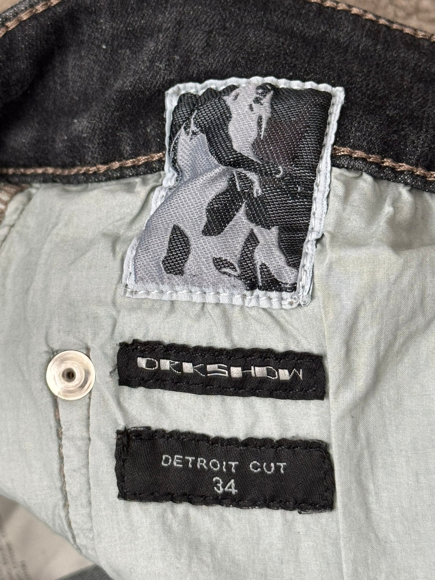 FW20 Rick Owens DRKSHDW Bacteria Wash Detroit Denim Jeans