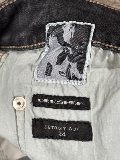 FW20 Rick Owens DRKSHDW Bacteria Wash Detroit Denim Jeans